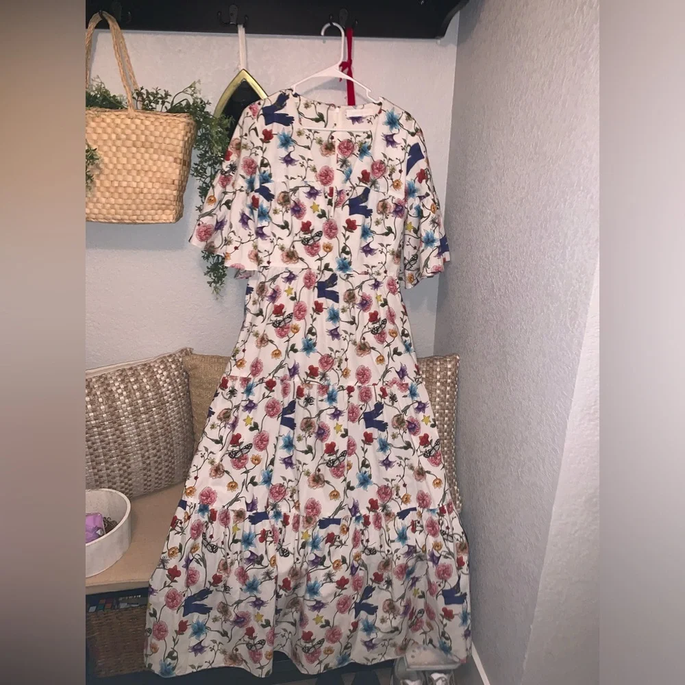 Borgo De Nor Floral Print Long Dress size 14 - Picture 6 of 17